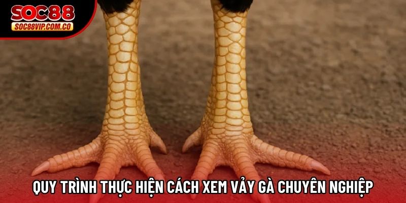Quy trình thực hiện cách xem vảy gà chuyên nghiệp