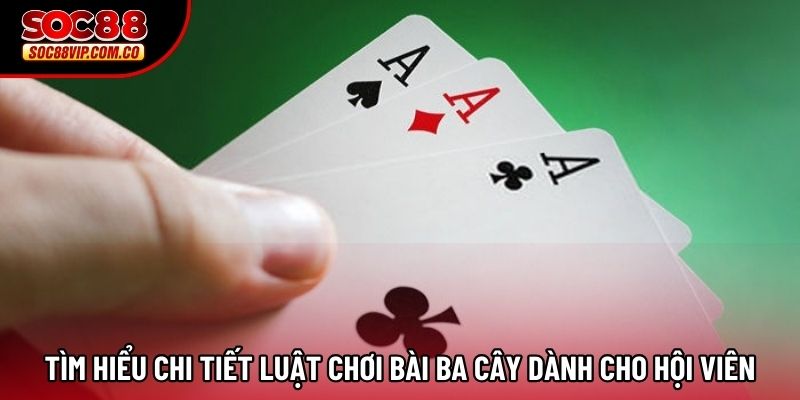 Tìm hiểu chi tiết Luật chơi bài ba cây dành cho hội viên Tìm hiểu chi tiết Luật chơi bài ba cây dành cho hội viên